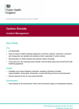 Carbon Dioxide: Incident Management